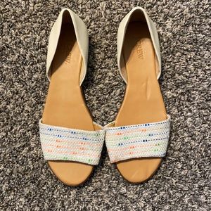 Jcrew Sandals - confetti/white
